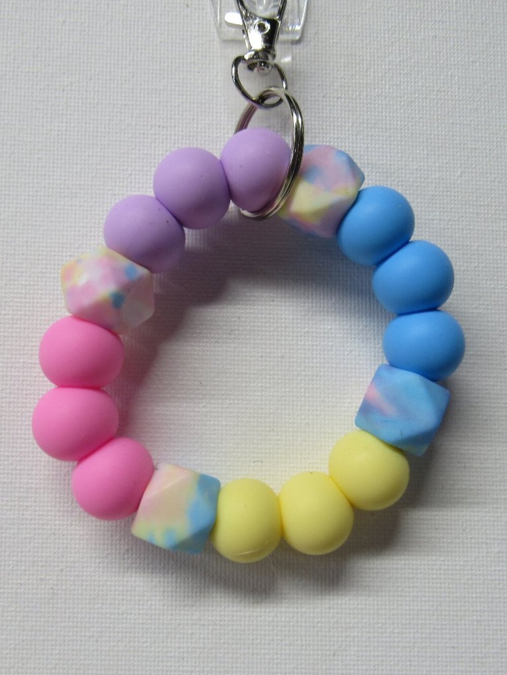 Cosmic Tie Dye Keychain Ring